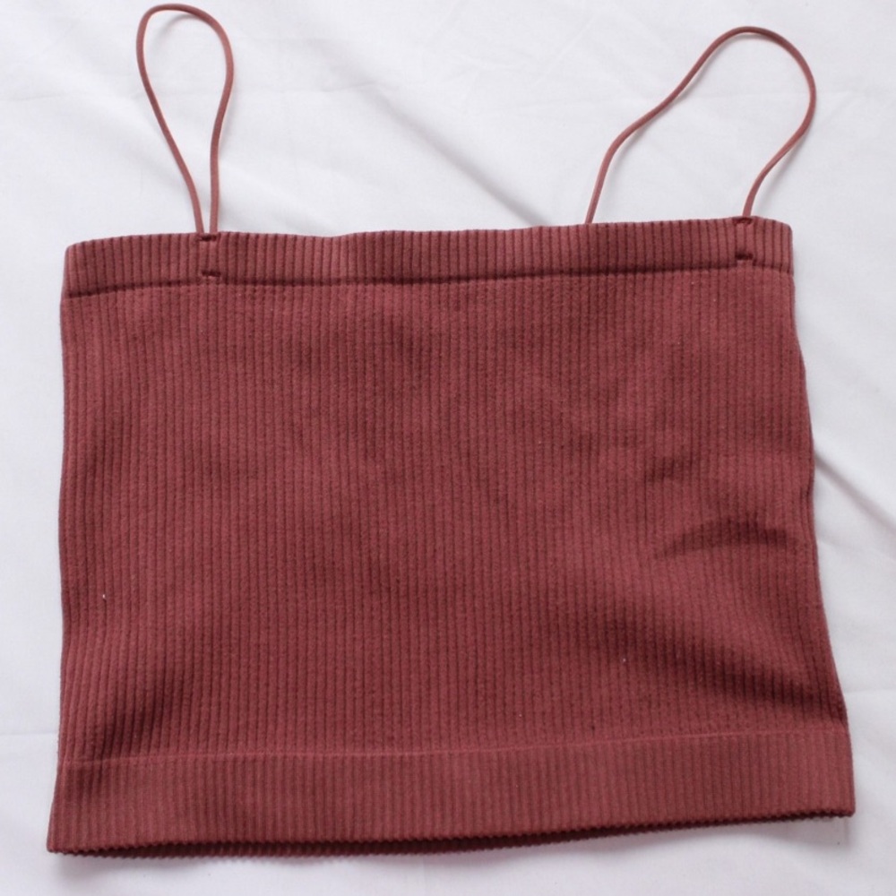 BDG Urban Outfitters Maroon Copper Cropped Tube Top